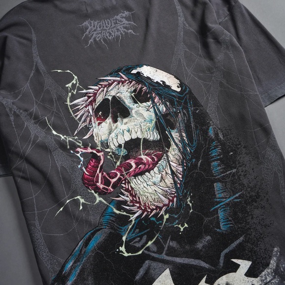 DARK ORIGIN V2 "PREMIUM" OVERSIZED TEE IN WOLF GRAY - Picture 4 of 4